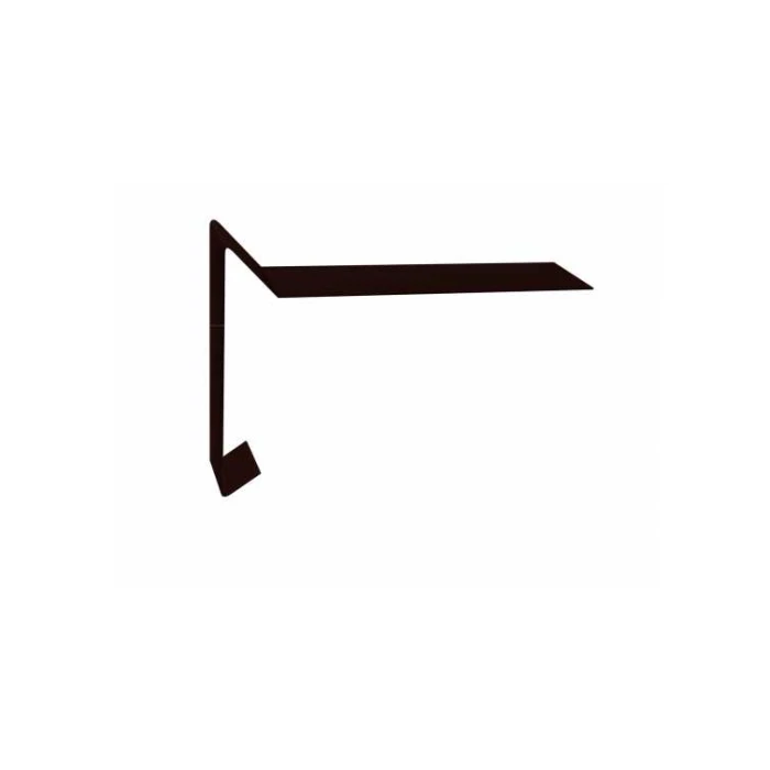 Планка ветровая для мягкой кровли 100х20х70 0,5 Velur RR 32 темно-коричневый